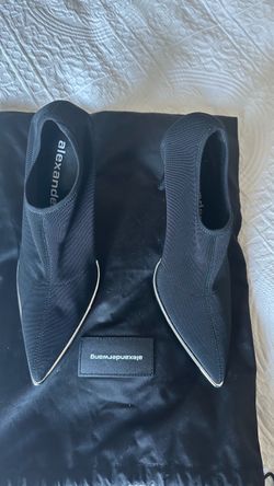 Alexander Wang Black Pointed-Toe Heels 39 US