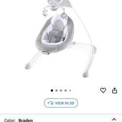 Ingenuity Baby Swing Lights Up Plays Music Swings 