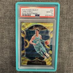 LaMelo Ball Gold Wave PSA 10 RC 2020 POP 17
