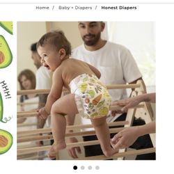 HONEST CLEAN CONSCIOUS DIAPER, SO DELISH, SIZE 5