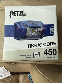 PETZL "Tikka" Core 450 Lumens Headlamp | Rechargeable | Blue   | NEW IN BOX | MSRP:$62.95
