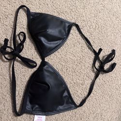 Leather Bikini Top