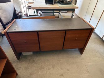 FREE Mid-Century Modern Wood Dresser with Dark Top