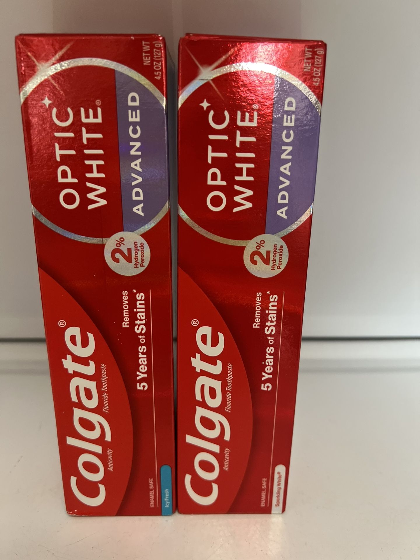 Colgate Optic White Advanced toothpaste 4.5 oz 2 x $7
