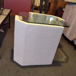 Vintage 1970's-1980's Postmodern Style Plaster Cocktail Table