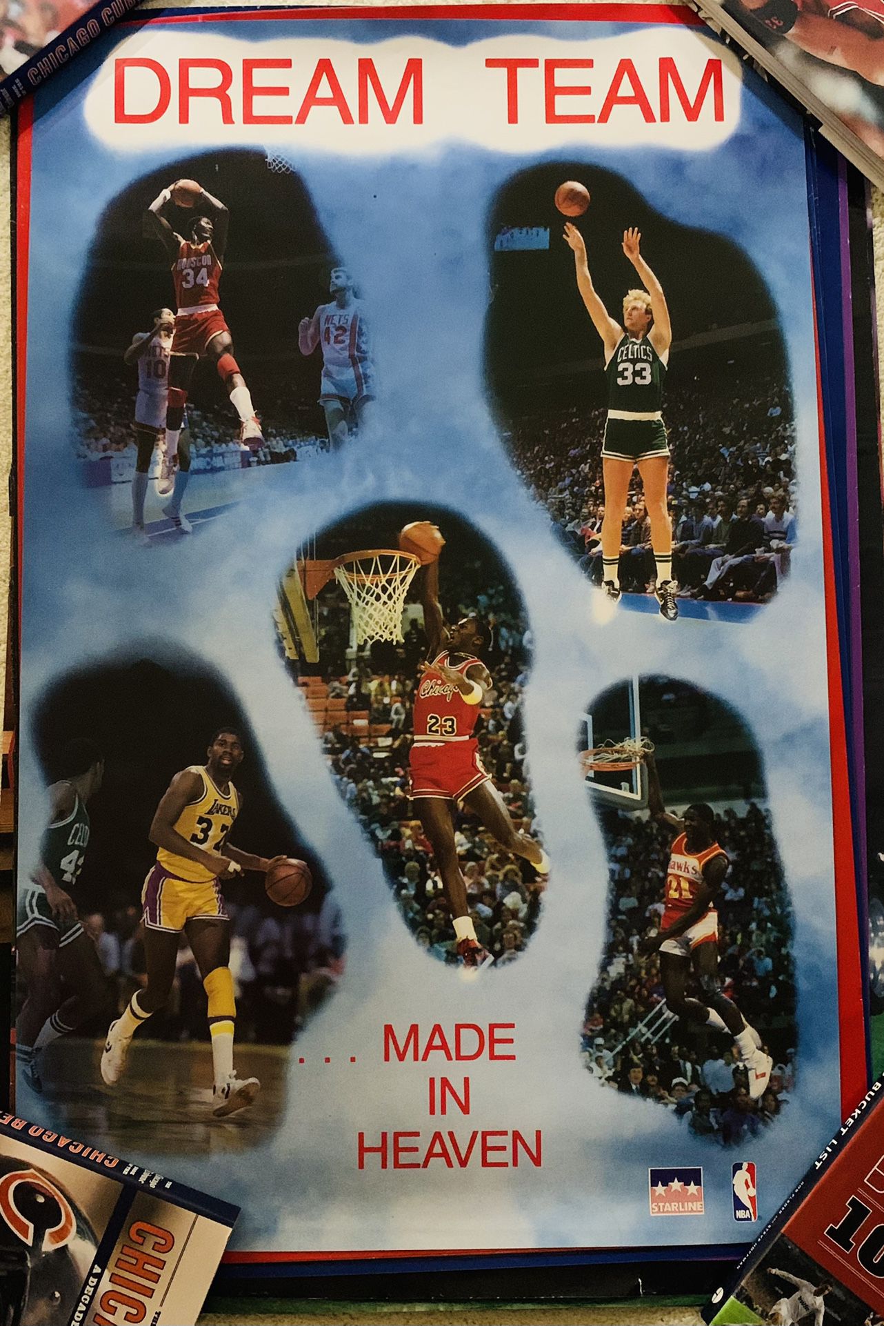 Michael Jordan Bullets Retro Washington Wizards Poster - Starline 2003