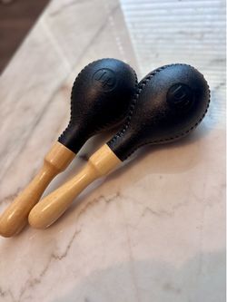 Wooden Maracas Pair Hand Percussion Shakers Natural Handles