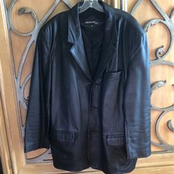 Menu’s Black Leather jacket