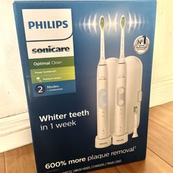 Brand New***One Toothbrush***Phillips Sonicare Optimal Clean Electric Toothbrush