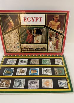 Welcome to Egypt Collector Coin and Stamp Set Booklet from the 90’s unopened 