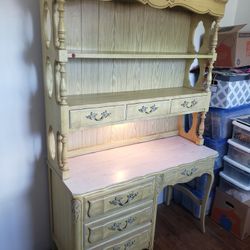 Vintage Desk Shelf Combo 40w X 74h X 18d