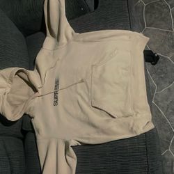 BROWN TAN SUPREME HOODIE