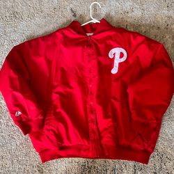 Authentic Majestic Philadelphia Phillies Baseball Reversible Jacket Size Adult 4XL, Not Bryce Harper Jersey, RC 