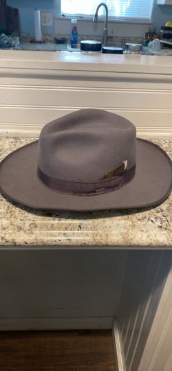 Brixton Gray Wool- Felt Wide Brim Western Hat