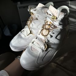 Women’s Air Jordans 6 Retros “Gold Hoops”
