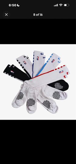 Nike NBA Elite Knee High On-Court Socks, Knee Highs, Scrunchies, Size Large, New, Multiple Colors