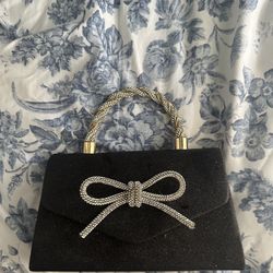 Black glitter chick bag
