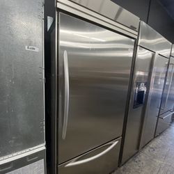 Stainless Steel Built In Bottom Freezer 36” Refrigerator 