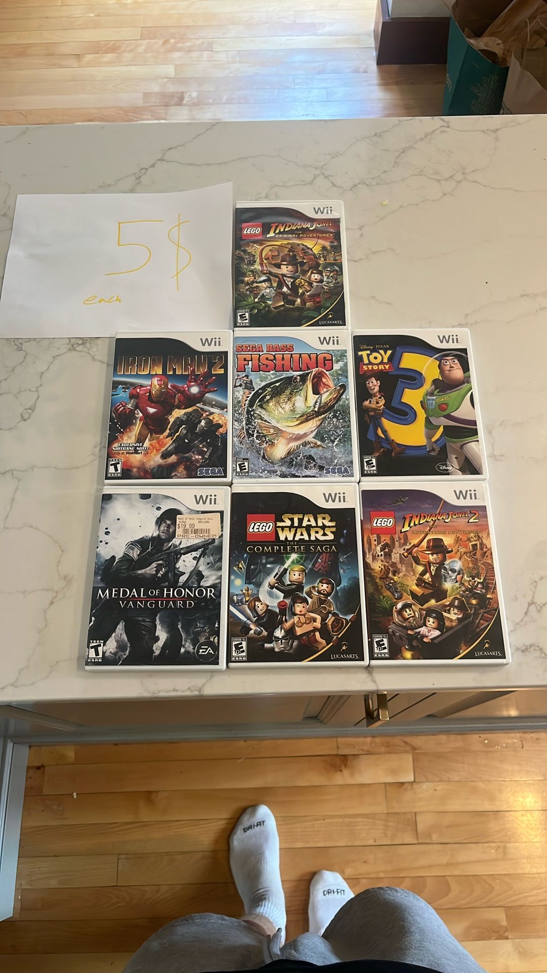 Wii Games (5$ Each)