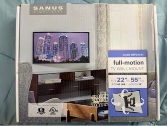 Sanus Simplicity SMF218-B1 Full-Motion TV Wall Mount 22”-55” – Open Box
