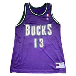 Authentic Champion #13 Glenn Robinson Milwaukee Bucks Champion Jersey Size 44