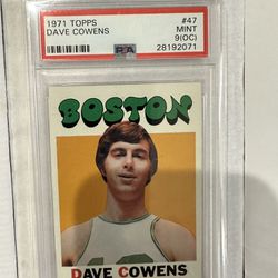 Dave Cowens 1971 Topps Rookie Card PSA 9 Oc.
