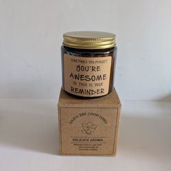 Candle Delicate Aroma Inspirational Scented Candle With Gold Lid