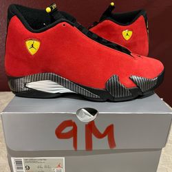 MENS SIZE 9 NIKE AIR JORDAN 14 FERRARI (2025)