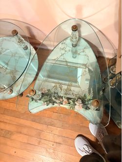 Vintage Glass Table Set