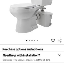 Star Water Systems Powerflush Optima Pro Elongated Grinder Upflush Toilet System
