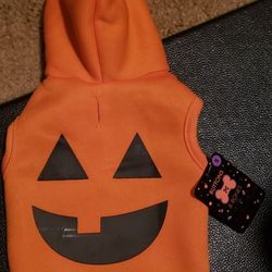 Pumpkin Hooded Fleece Pet Costume