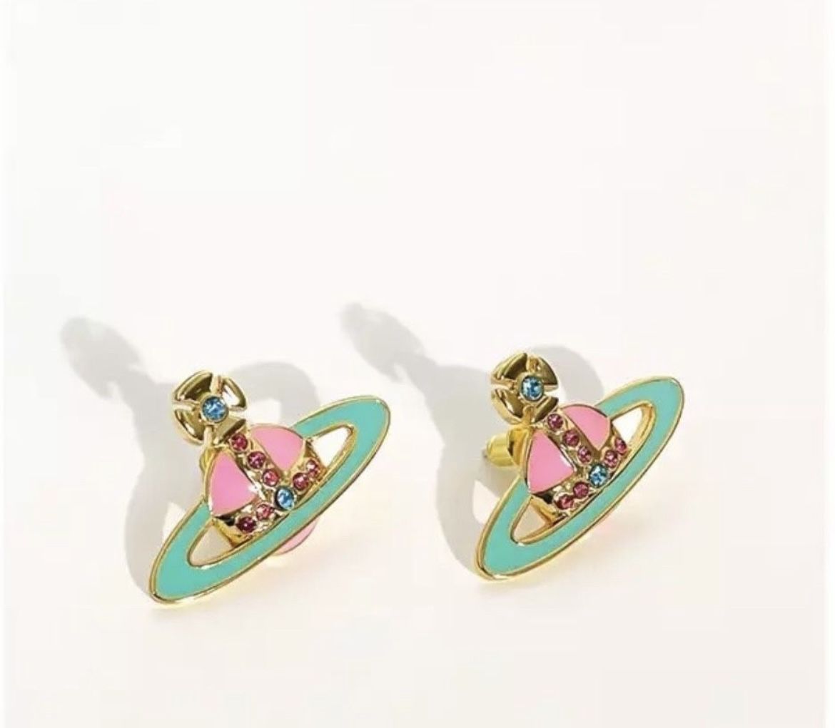 Saturn Earrings BAS Relief
