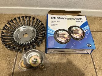 New Derusting Weeding Wheel 8” Twisted Wire