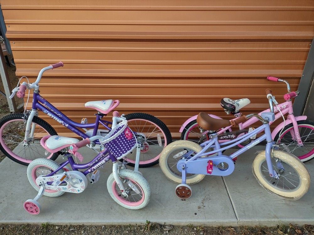 4 Brand New Kids Bikes