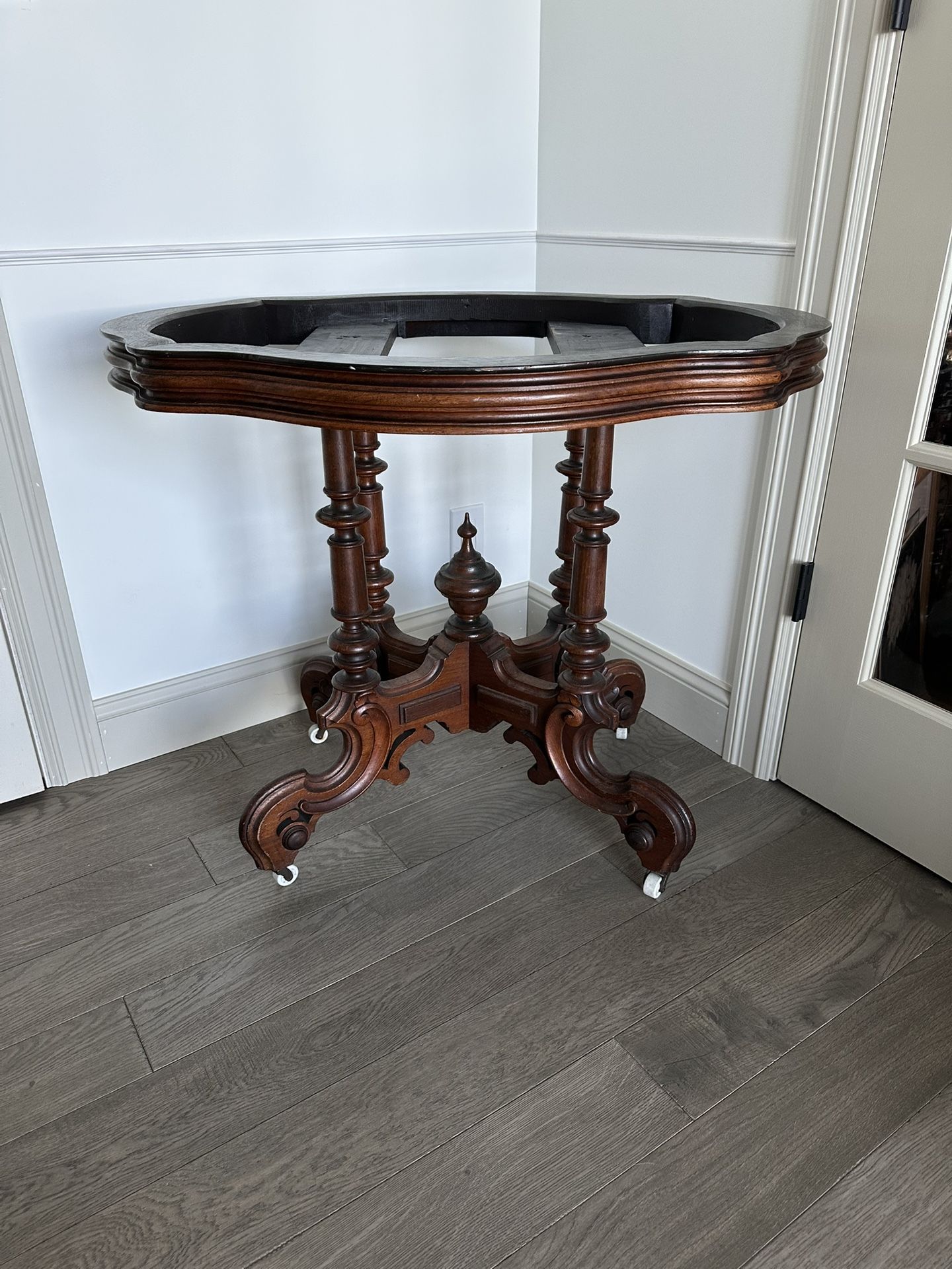 Antique Victorian Wood Table Base
