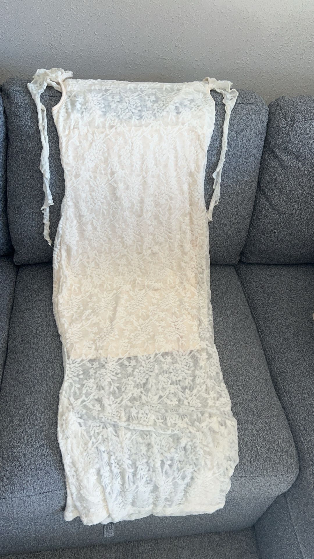 Beige Elegant Dress