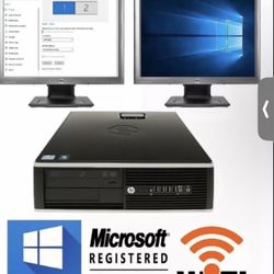 Dell Desktop PC With Dual monitors