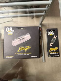 Brand New Stinger 0/8 GA ANL Fuse Holder + 300A Fuse Combo Car Audio
