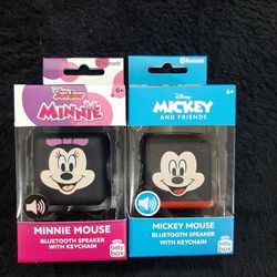 Bitty Boomers Bitty Box Mickey And Minnie Mouse Pair Of Bluetooth Speakers 