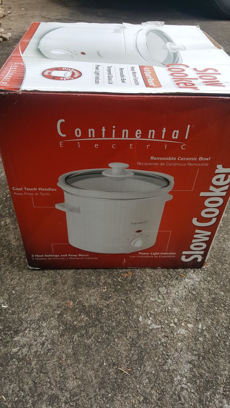 Continental Electric Slow Cooker 4.0 Quart