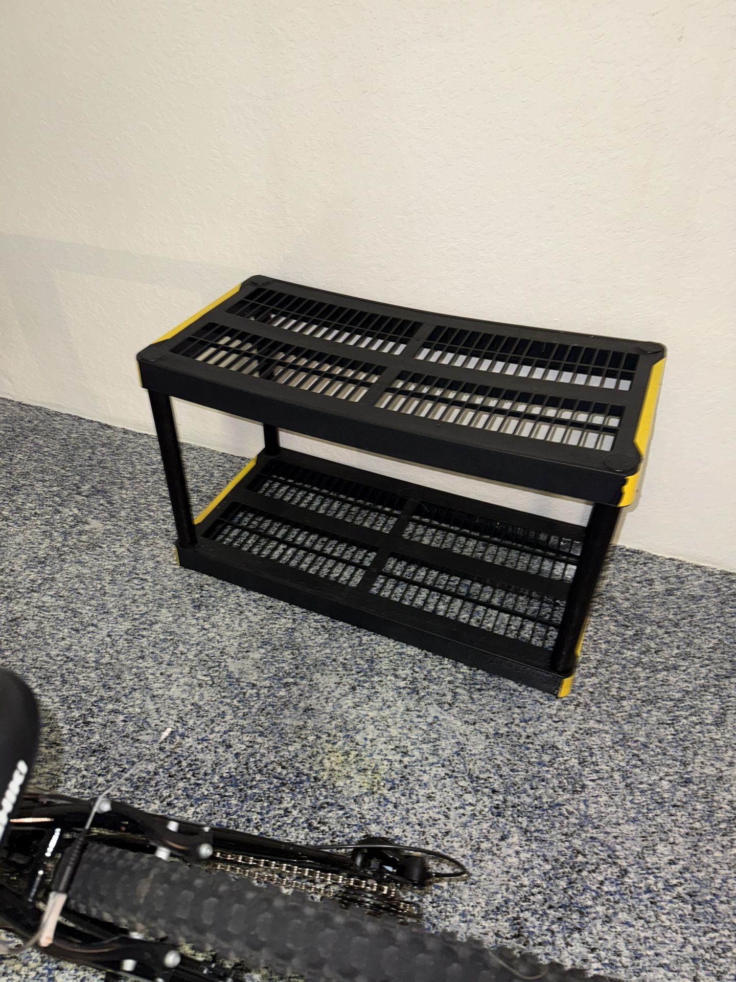 2 Tier Black Storage Rack
