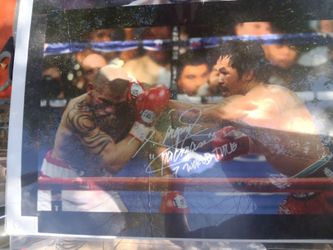 MANNY PACQUIAO SIGNED MEMORABILIA AND ARTWORK