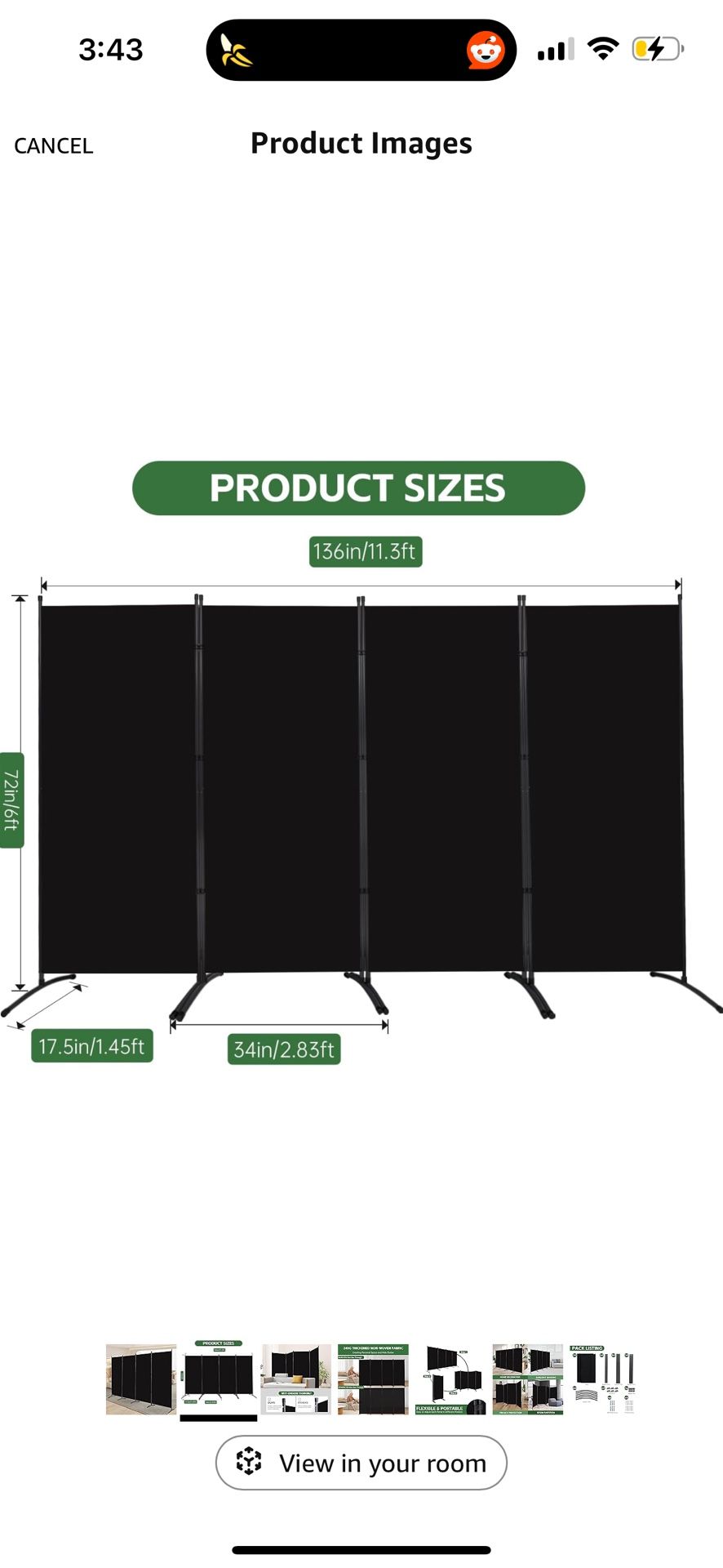 Room Dividers/Folding Privacy Screens