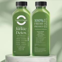 Green Junkie Detox Juice 100% Fresh Cold Pressed Raw Juice