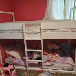 Bunk Bed From Mathis Bros Pained White Complete
