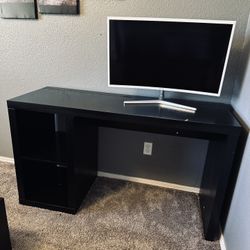Black IKEA Desk