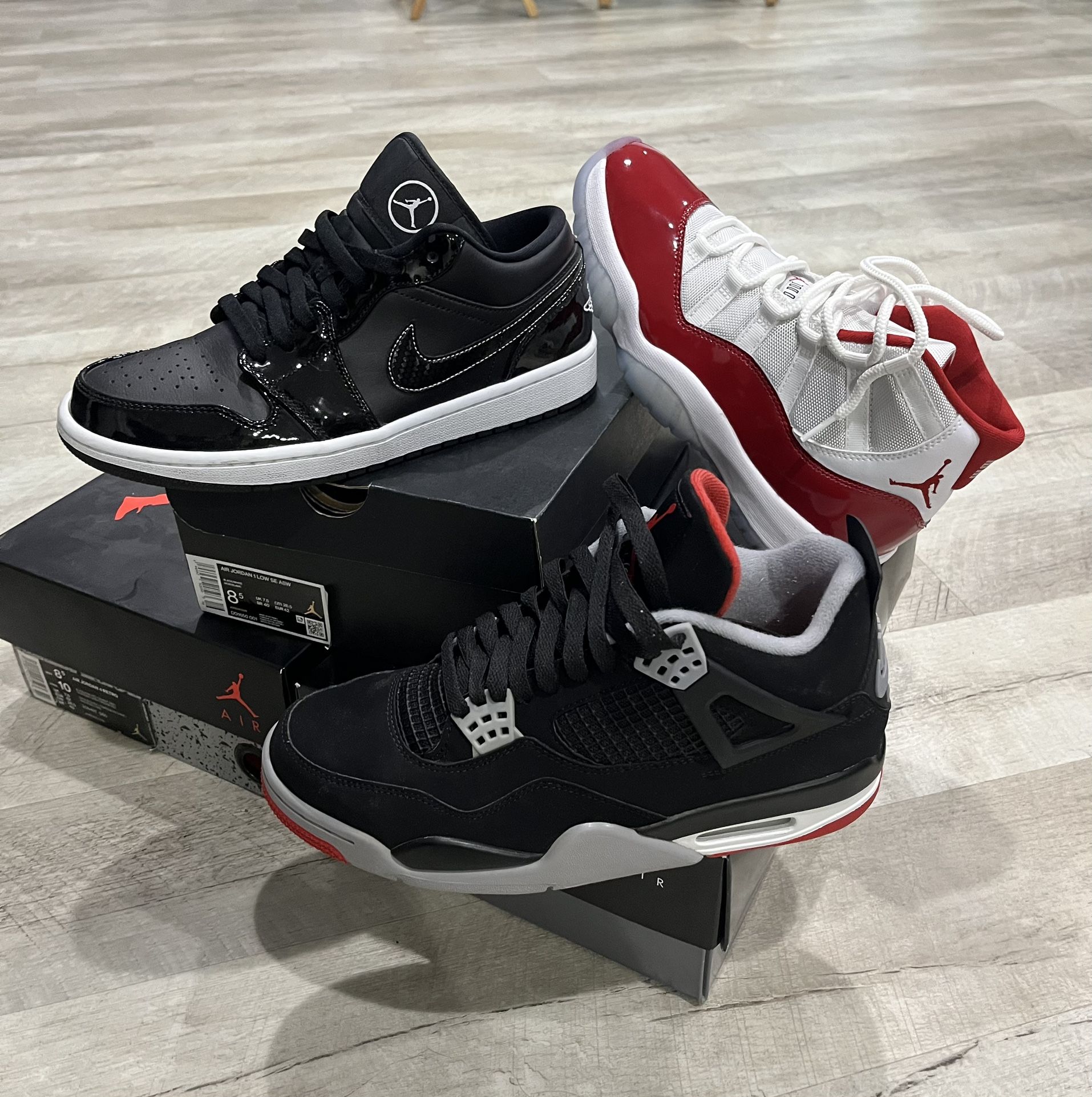 Excellent Condition Nike Air Jordan Bundle. 3 Pairs. Original Boxes. Men Size 8.5