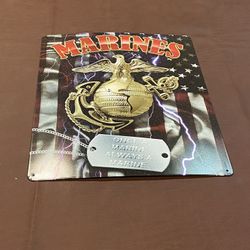 Brand New United States Marines Home Decor Sign 