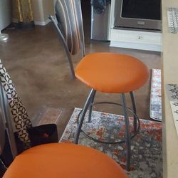 Pair Of Swivel Counter Height Stools