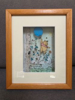 DISNEY WHINNIE THE POOH PAIR OF JEAN PIERRE WEILL 3D ART LIMITED